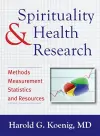 Spirituality and Health Research cover