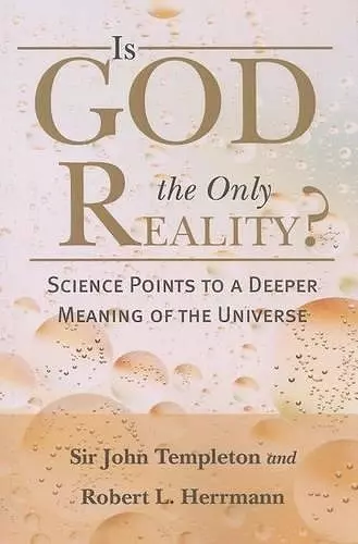 Is God The Only Reality cover