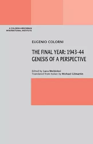 The Final Year: 1943-44 Genesis of a Perspective cover