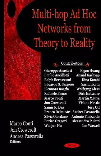 Multi-hop Ad hoc Networks from Theory to Reality cover