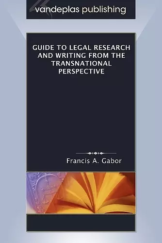 Guide to Legal Research and Writing from the Transnational Perspective cover