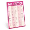 Knock Knock Pad: All Out Of Pad Pink (with magnet) cover