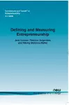 Defining and Measuring Entrepreneurship cover