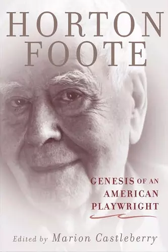 Genesis of an American Playwright cover
