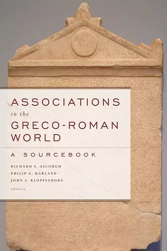 Associations in the Greco-Roman World cover