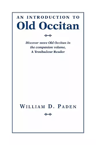 Introduction to Old Occitan cover