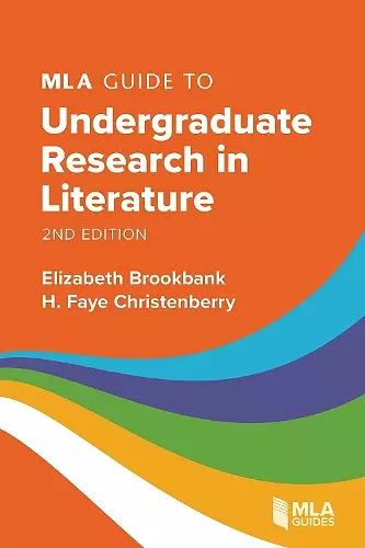 MLA Guide to Undergraduate Research in Literature cover
