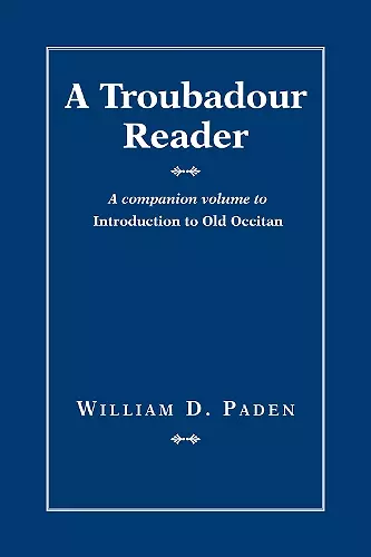 A Troubadour Reader cover