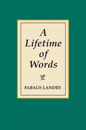 A Lifetime of Words cover