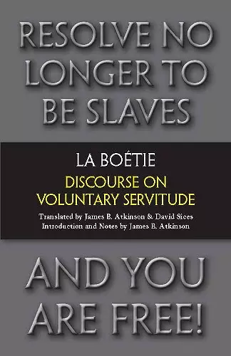 Discourse on Voluntary Servitude cover