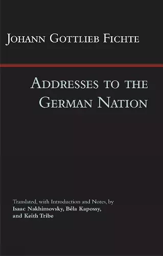 Addresses to the German Nation cover