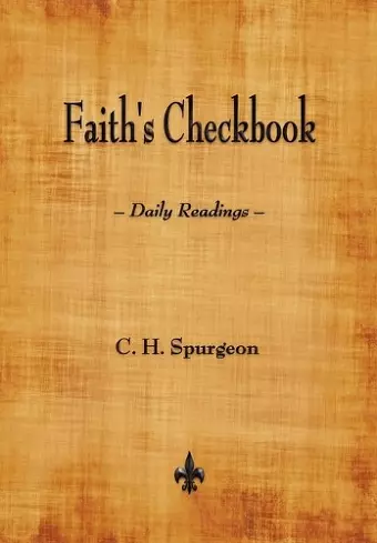 Faith's Checkbook cover