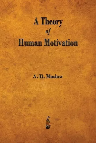 A Theory of Human Motivation cover