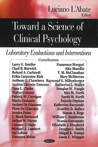 Toward a Science of Clinical Psychology cover