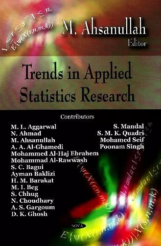 Trends in Applied Statistics Research cover