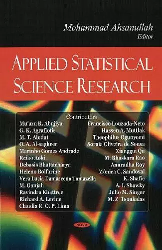 Applied Statistical Science Research cover