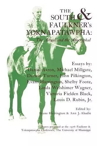 The South and Faulkner's Yoknapatawpha cover