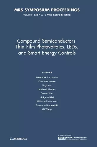 Compound Semiconductors: Volume 1538 cover