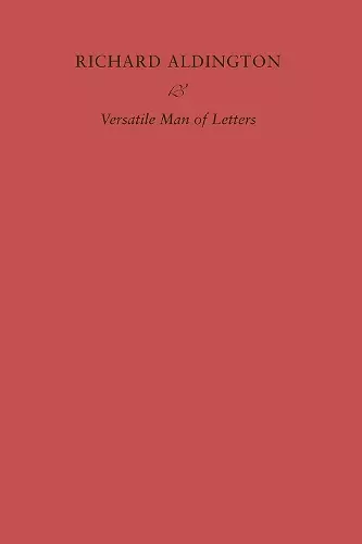 Richard Aldington cover