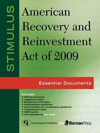 Stimulus: American Recovery and Reinvestment Act of 2009 cover