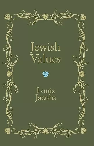 Jewish Values cover