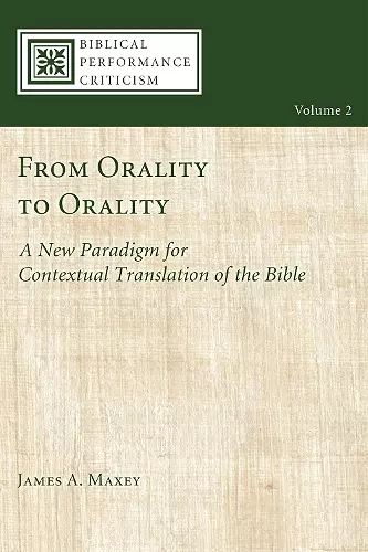 From Orality to Orality cover