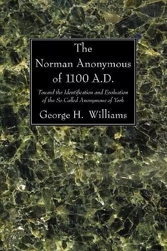 The Norman Anonymous of 1100 A.D. cover