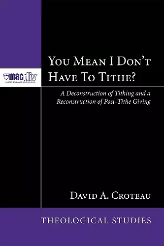 You Mean I Don't Have to Tithe? cover