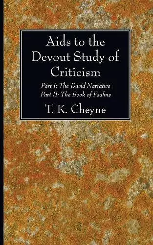 Aids to the Devout Study of Criticism cover