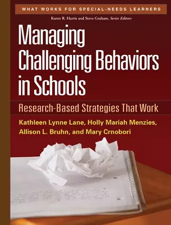 Managing Challenging Behaviors in Schools cover