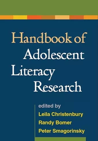 Handbook of Adolescent Literacy Research cover