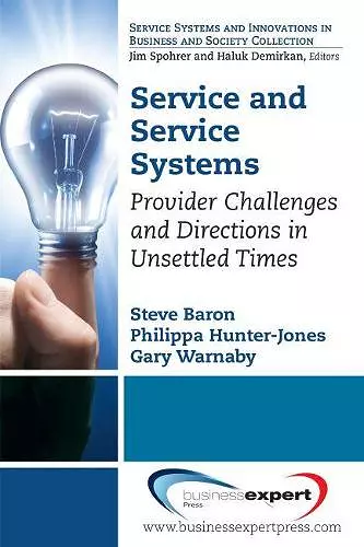 Service and Service Systems cover