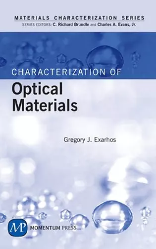 Characterization of Optical Materials cover