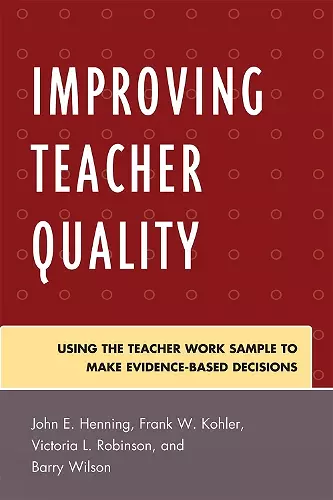 Improving Teacher Quality cover