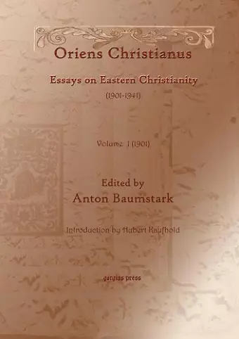 Oriens Christianus (1901-1941) (vol 1) cover