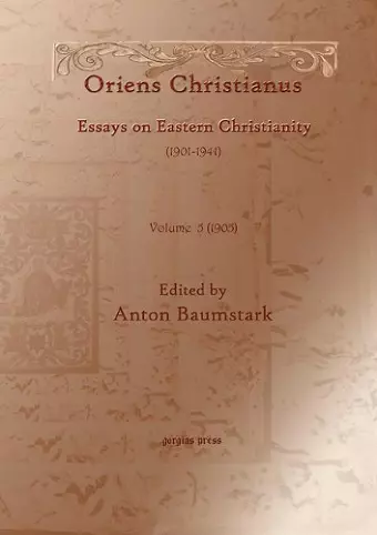 Oriens Christianus (1901-1939) (vol 5) cover