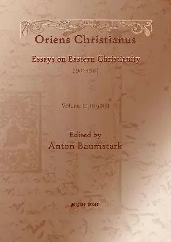 Oriens Christianus (1901-1939) (vol 15) cover