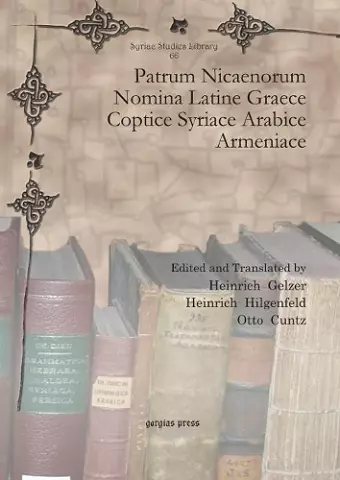 Patrum Nicaenorum Nomina Latine Graece Coptice Syriace Arabice Armeniace cover