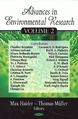 Advances in Environmental Research cover