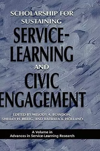 Scholarship for Sustaining Service-learning and Civic Engagement cover