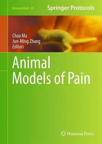 Animal Models of Pain cover