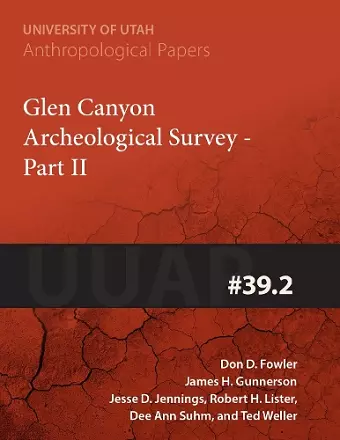 Glen Canyon Archaeological Survey cover