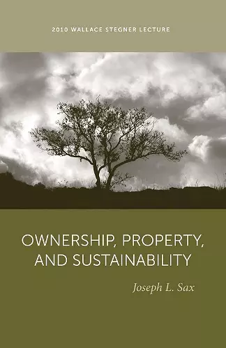 Ownership, Property, and Sustainability cover