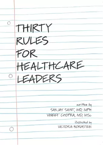 Thirty Rules for Healthcare Leaders cover