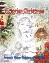 Victorian Christmas coloring book for adults relaxation cover