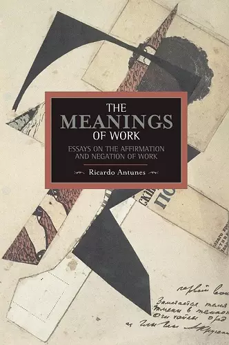 Meanings Of Work, The: Essays On The Affirmation And Negation Of Work cover