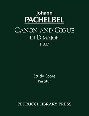 Canon and Gigue in D major, T 337 cover