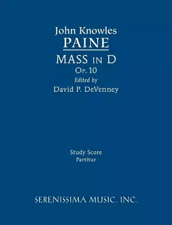 Mass in D, Op.10 cover