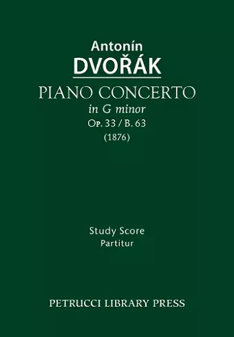 Piano Concerto, Op.33 / B.63 cover