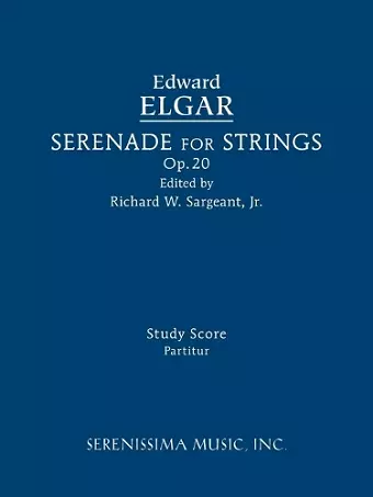 Serenade for Strings, Op.20 cover